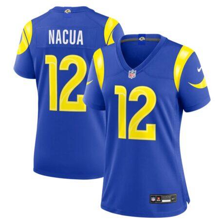 Puka Nacua Los Angeles Rams Nike Women's Game Jersey - Royal - Front View