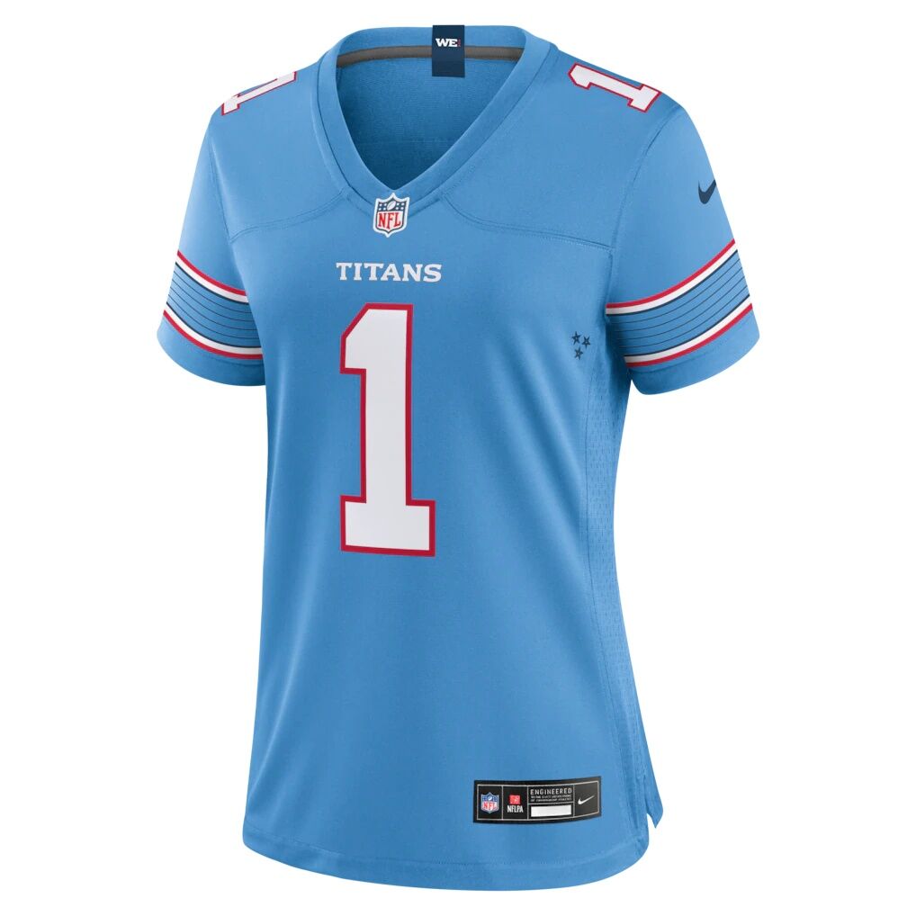 Cameron Ward Tennessee Titans Nike Women's Game Jersey - Light Blue