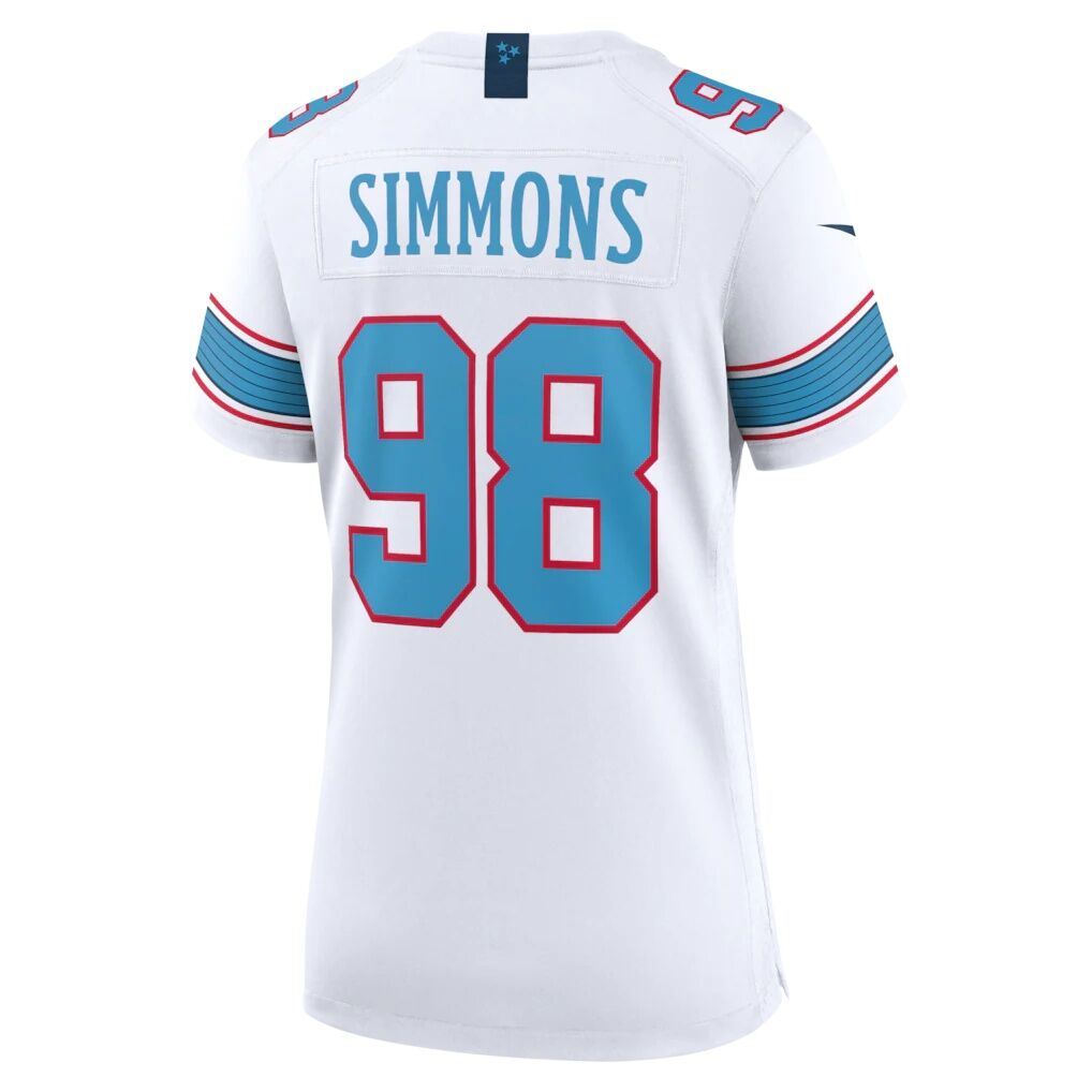 Jeffery Simmons Tennessee Titans Nike Women's Game Jersey