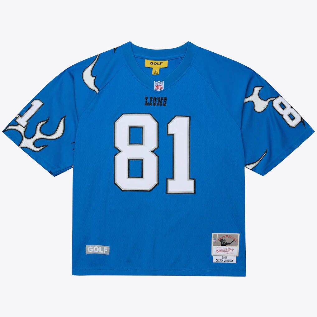 Calvin Johnson Detroit Lions Mitchell & Ness x Golf Wang Unisex 2007 Legacy Fashion Jersey