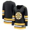 Boston Bruins Fashion7 Women's Anniversary Home Breakaway Jersey - Black - Front View