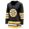 Boston Bruins Fashion7 Women's Anniversary Home Breakaway Jersey - Black - Side View