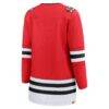 Chicago Blackhawks Fashion7 Women's Centennial Breakaway Jersey - Red - Detail View