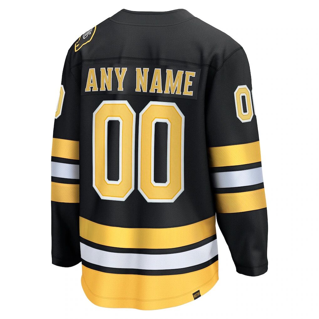 Boston Bruins Fashion7 Home Breakaway Custom Jersey