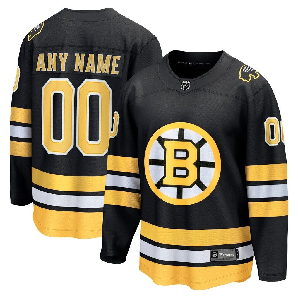Boston Bruins Fashion7 Home Breakaway Custom Jersey