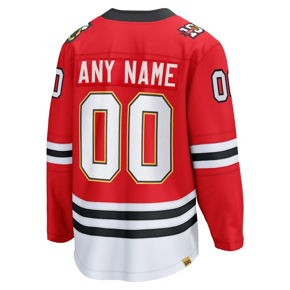 Chicago Blackhawks Fashion7 Centennial Breakaway Custom Jersey