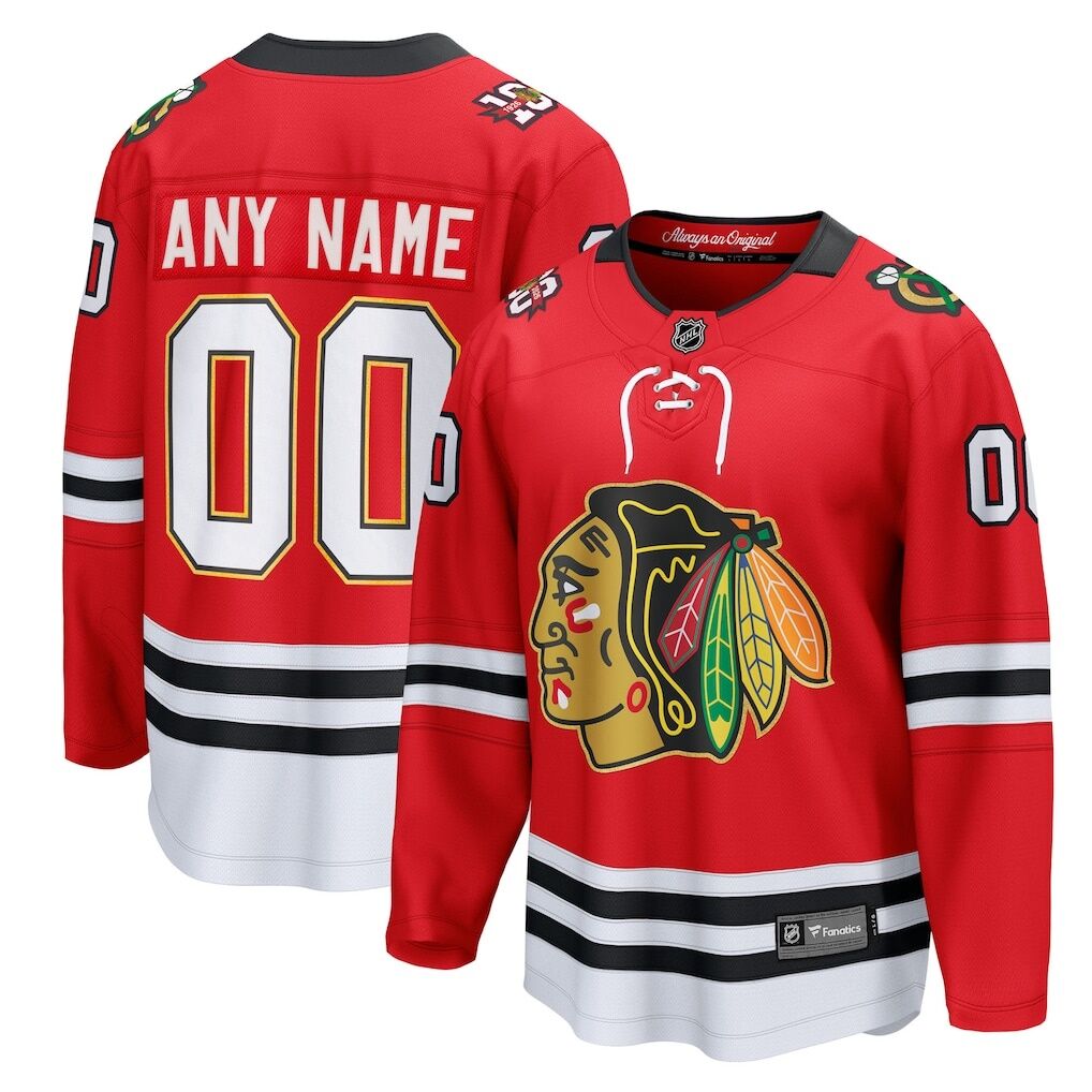 Chicago Blackhawks Fashion7 Centennial Breakaway Custom Jersey