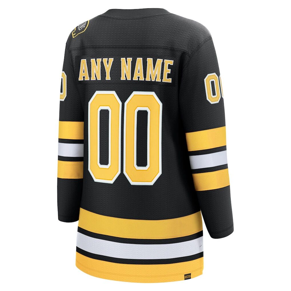 Boston Bruins Fashion7 Women's Home Breakaway Custom Jersey