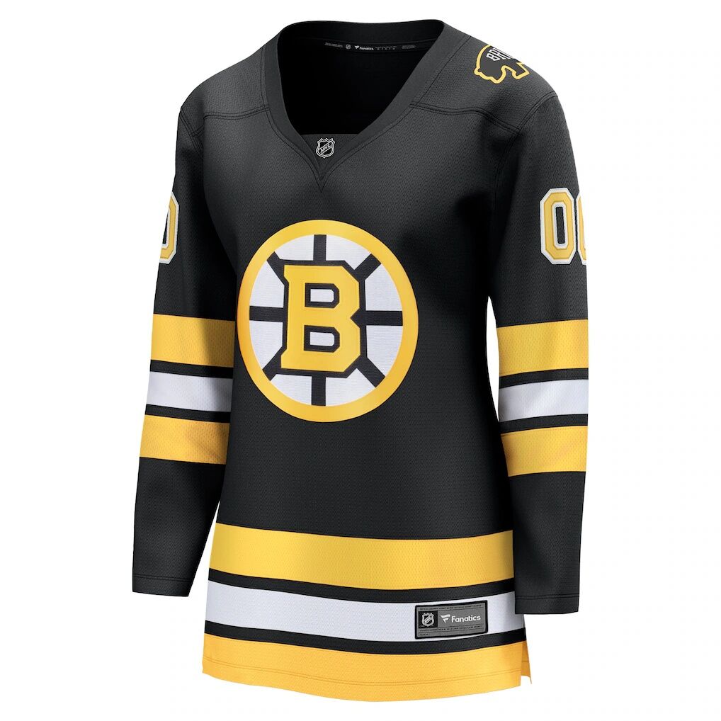 Boston Bruins Fashion7 Women's Home Breakaway Custom Jersey