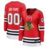 Chicago Blackhawks Fashion7 Women's Centennial Breakaway Custom Jersey - Red - Front View