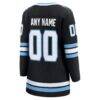 Utah Mammoth Fashion7 Women's Home Breakaway Custom Jersey - Black - Detail View