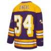 Shaquille O'Neal Los Angeles Lakers Mitchell & Ness Unisex Maxxed Out Fashion Hockey Jersey - Purple - Detail View