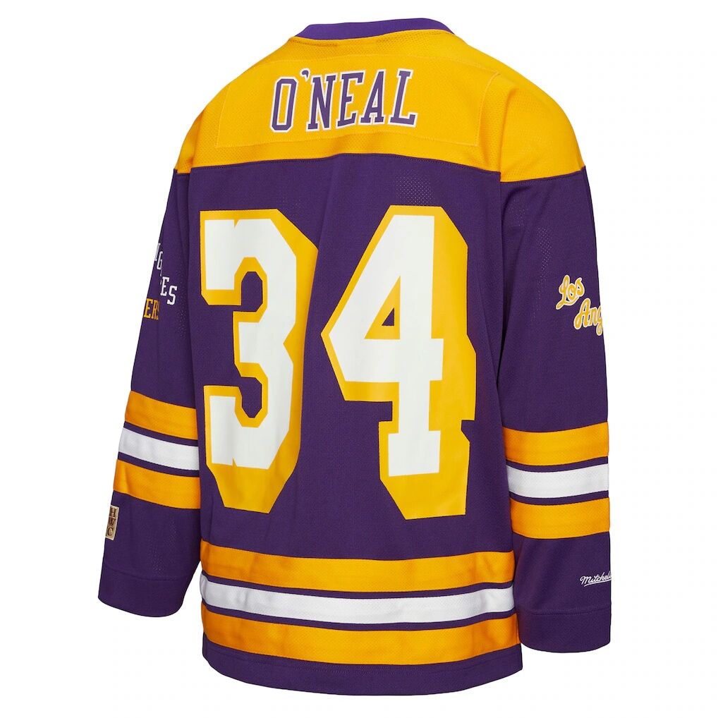Shaquille O'Neal Los Angeles Lakers Mitchell & Ness Unisex Maxxed Out Fashion Hockey Jersey