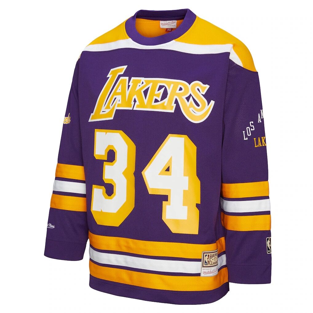 Shaquille O'Neal Los Angeles Lakers Mitchell & Ness Unisex Maxxed Out Fashion Hockey Jersey