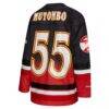 Dikembe Mutombo Atlanta Hawks Mitchell & Ness Unisex Maxxed Out Fashion Hockey Jersey - Red - Detail View