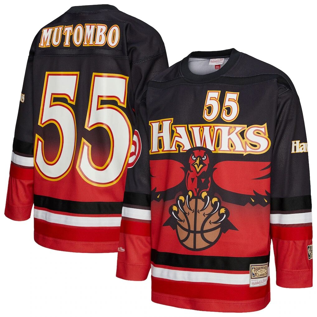 Dikembe Mutombo Atlanta Hawks Mitchell & Ness Unisex Maxxed Out Fashion Hockey Jersey