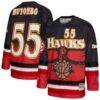 Dikembe Mutombo Atlanta Hawks Mitchell & Ness Unisex Maxxed Out Fashion Hockey Jersey - Red - Front View