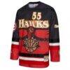 Dikembe Mutombo Atlanta Hawks Mitchell & Ness Unisex Maxxed Out Fashion Hockey Jersey - Red - Side View