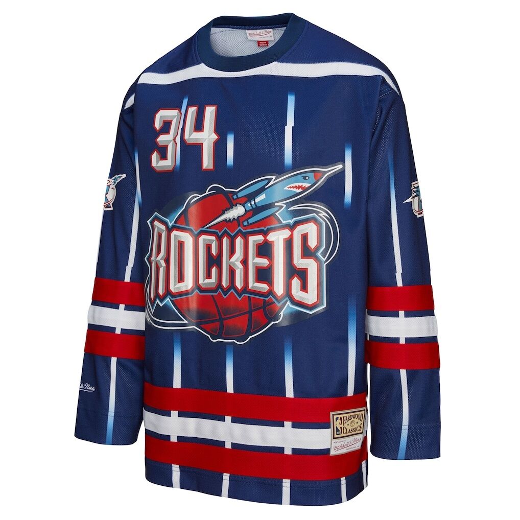 Hakeem Olajuwon Houston Rockets Mitchell & Ness Unisex Maxxed Out Fashion Hockey Jersey