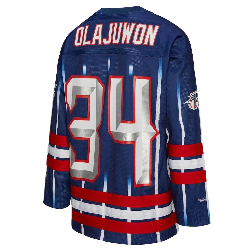 Hakeem Olajuwon Houston Rockets Mitchell & Ness Unisex Maxxed Out Fashion Hockey Jersey