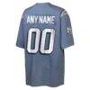 New England Patriots Nike Youth 2025 Rivalries Collection Custom Game Jersey - Blue - Detail View