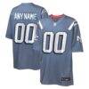 New England Patriots Nike Youth 2025 Rivalries Collection Custom Game Jersey - Blue - Front View