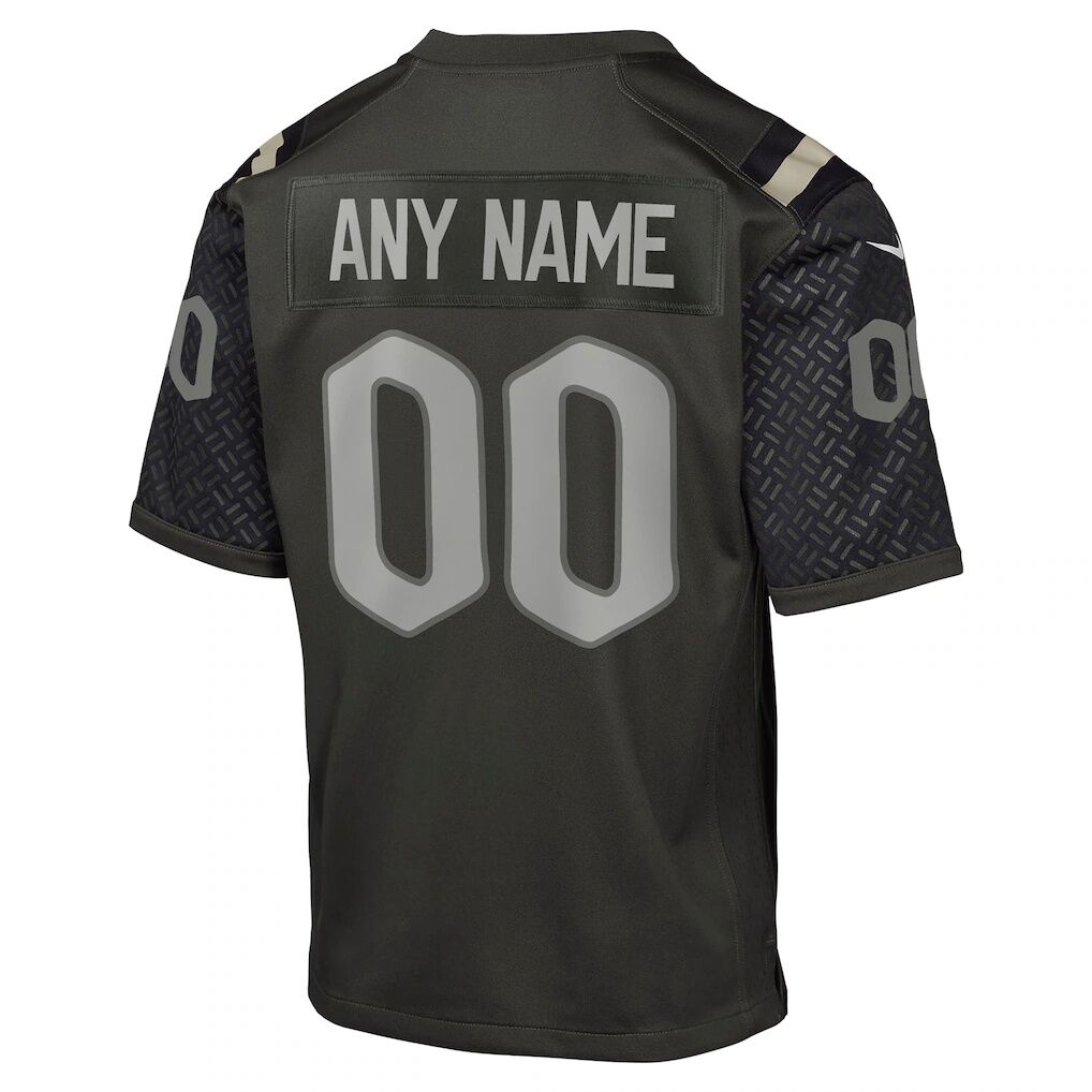 New York Jets Nike Youth 2025 Rivalries Collection Custom Game Jersey - Gotham Green
