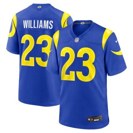 Kyren Williams Los Angeles Rams Nike Team Game Player Jersey - Royal - Front View
