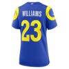 Kyren Williams Los Angeles Rams Nike Women's Game Jersey - Royal - Detail View