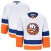 New York Islanders Fashion7 Away Authentic Pro Jersey - White - Front View