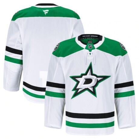 Dallas Stars Fashion7 Away Authentic Pro Jersey - White - Front View