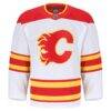 Calgary Flames Fashion7 Away Authentic Pro Jersey - White - Side View