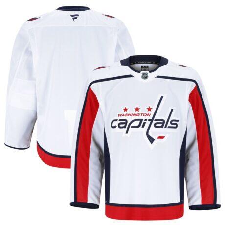 Washington Capitals Fashion7 Away Authentic Pro Jersey - White - Front View