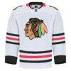 Chicago Blackhawks Fashion7 Away Authentic Pro Jersey - White - Side View