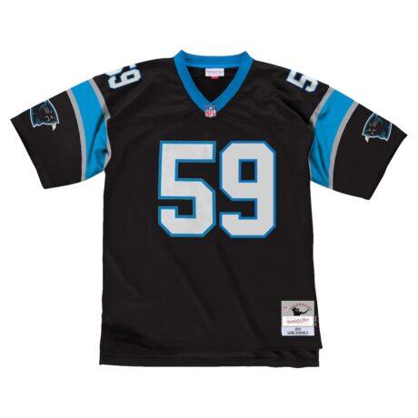 Luke Kuechly Carolina Panthers Mitchell & Ness 2013 Legacy Throwback Replica Jersey - Black - Side View