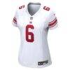 Jaxson Dart New York Giants Nike Women's Game Jersey - White - Alt1