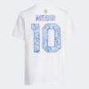 Lionel Messi Argentina National Team adidas 2026 Away Jersey Hook Name & Number T-Shirt - White - Alt2