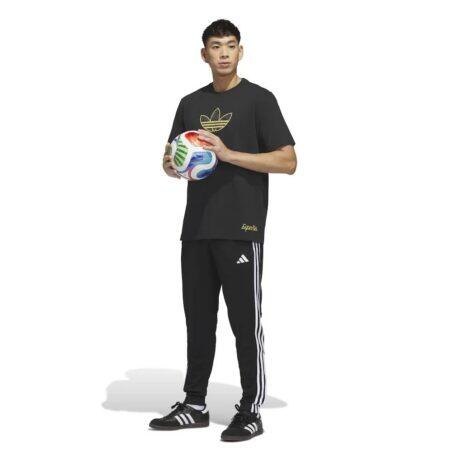 Spain National Team adidas 2026 Away Jersey Hook T-Shirt - Black - Detail View