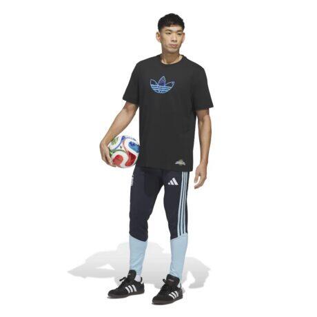 Argentina National Team adidas 2026 Away Jersey Hook T-Shirt - Black - Detail View