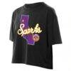 Los Angeles Sparks New Era Women's 2026 WNBA Draft Hometown Boxy T-Shirt - Black - Detail View