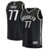 Ben Saraf Brooklyn Nets Fashion7 Fast Break Replica Jersey - Black - - Front View
