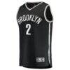 Daniel Wolf Brooklyn Nets Fashion7 Fast Break Replica Jersey - Black - - Side View