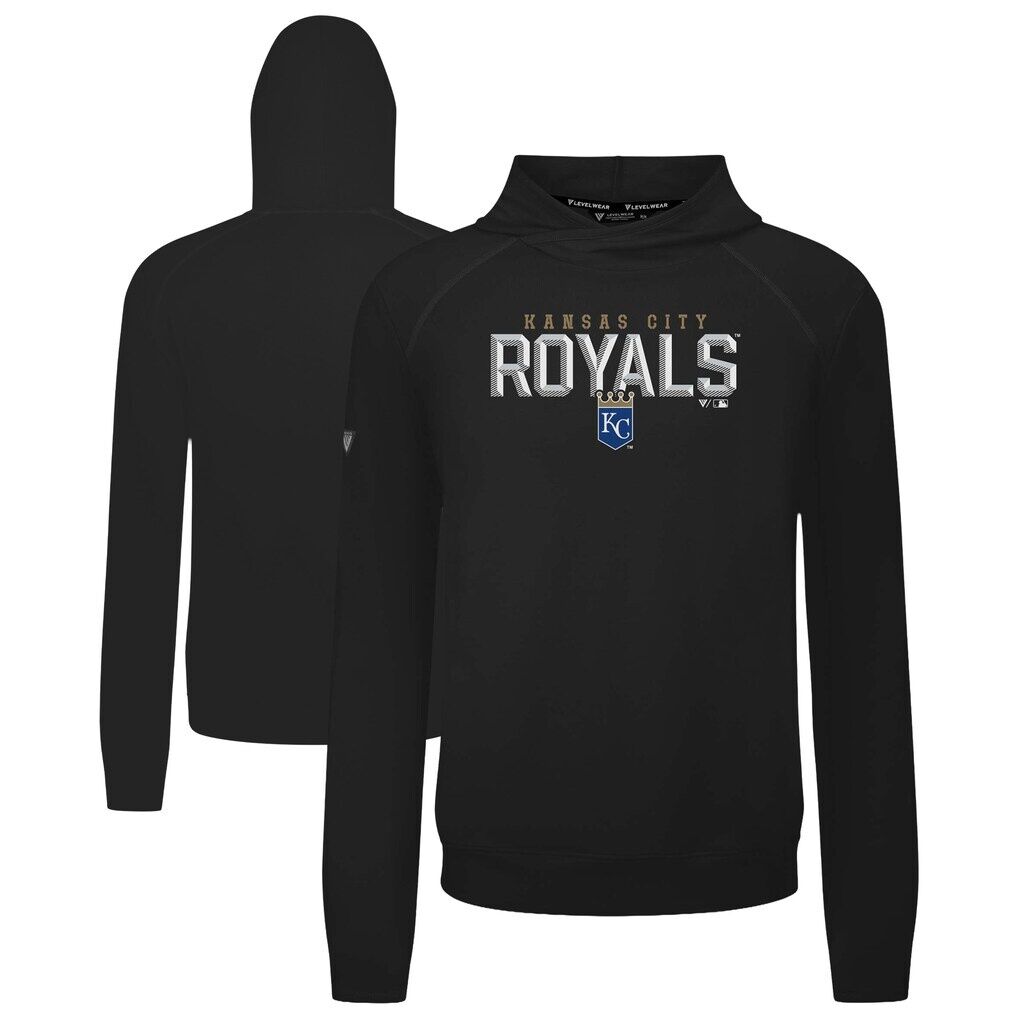 Kansas City Royals Levelwear Mandate Carve Tri-Blend Hoodie