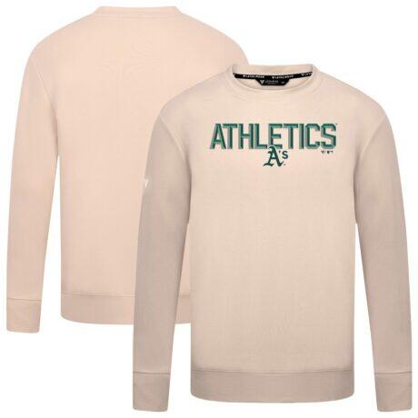 Athletics Levelwear Mandate Carve Tri-Blend Sweatshirt - Khaki - Front View