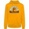 Pittsburgh Pirates Levelwear Podium Banner Arch Hoodie - Gold - Side View