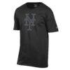 New York Mets Champion Tonal Logo T-Shirt - Black - Side View