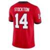 Gunner Stockton Georgia Bulldogs Nike Home NIL Football Game Jersey - Red - Detail View