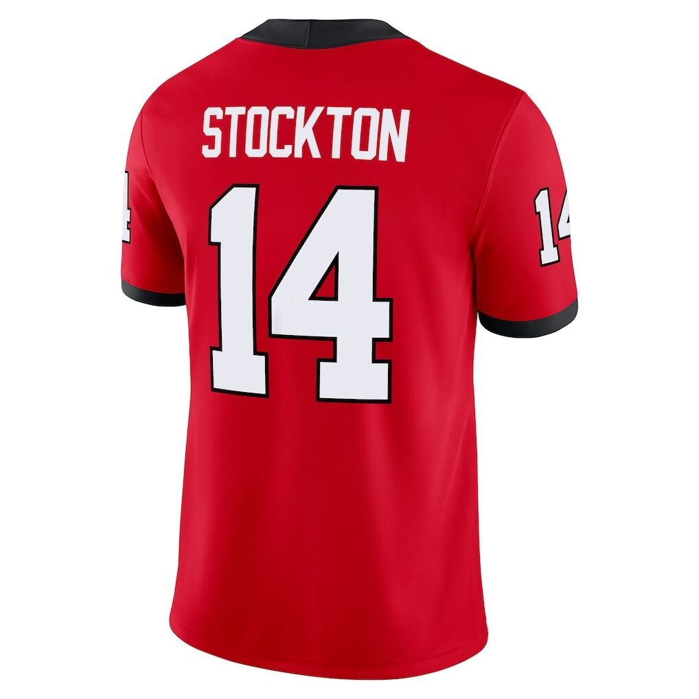 Gunner Stockton Georgia Bulldogs Nike Home  NIL Football Game Jersey