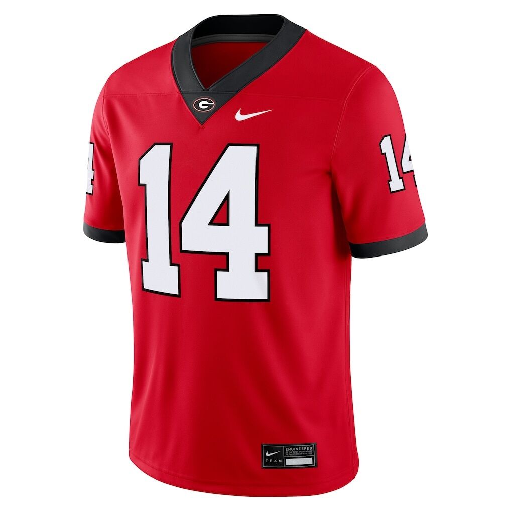 Gunner Stockton Georgia Bulldogs Nike Home  NIL Football Game Jersey