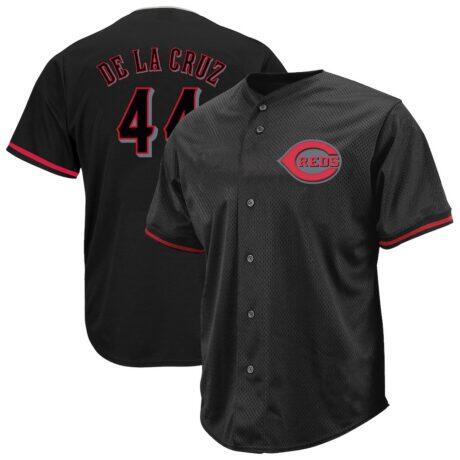 Elly De La Cruz Cincinnati Reds Profile Big & Tall Pop Fashion Jersey - Black - Front View